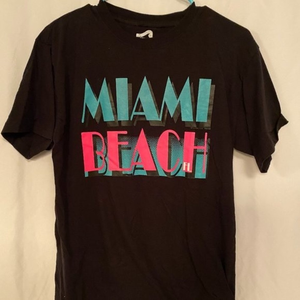 Men's T-shirt, Miami Beach, surf style, size M